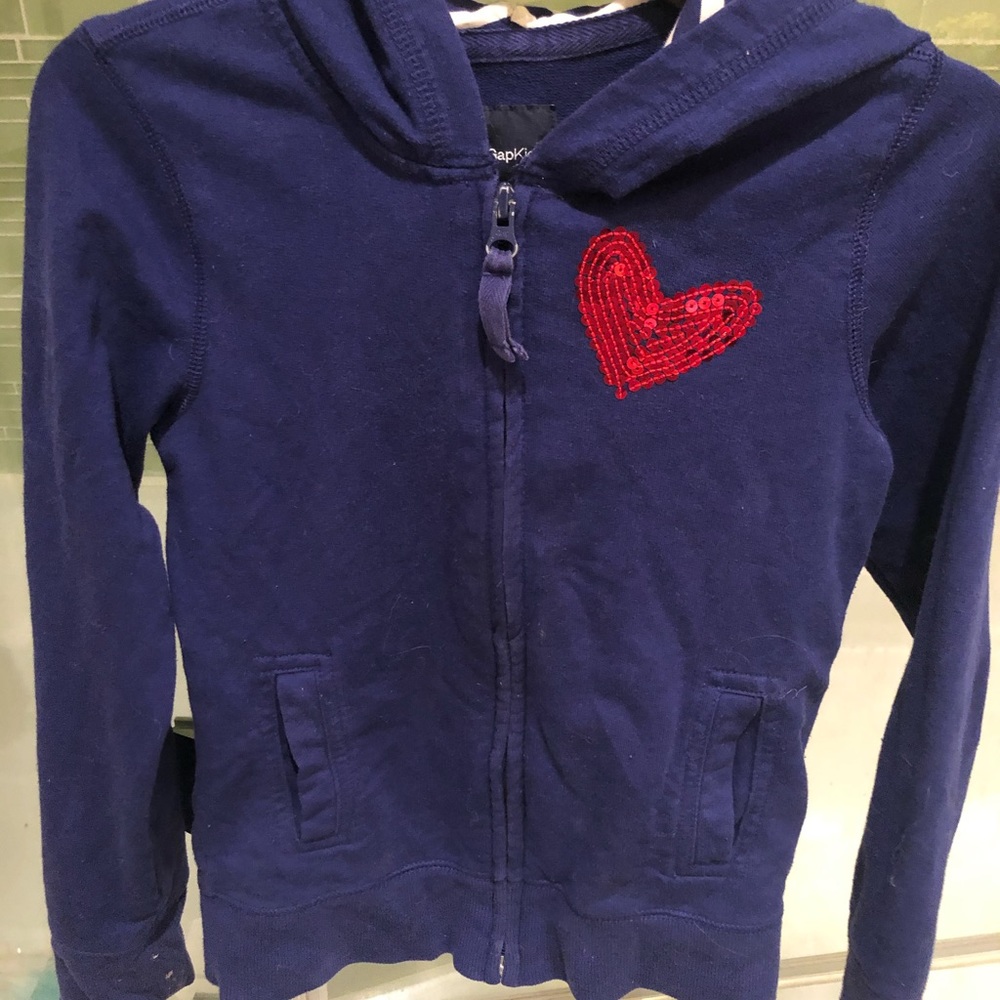 Girls navy blue sweatshirt